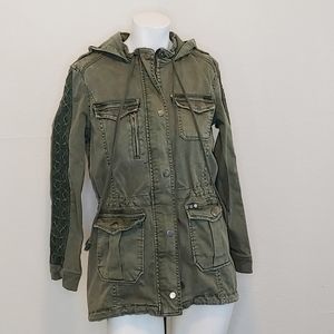 Anthropologie Hei Hei Embroidered Anorak SZ XS